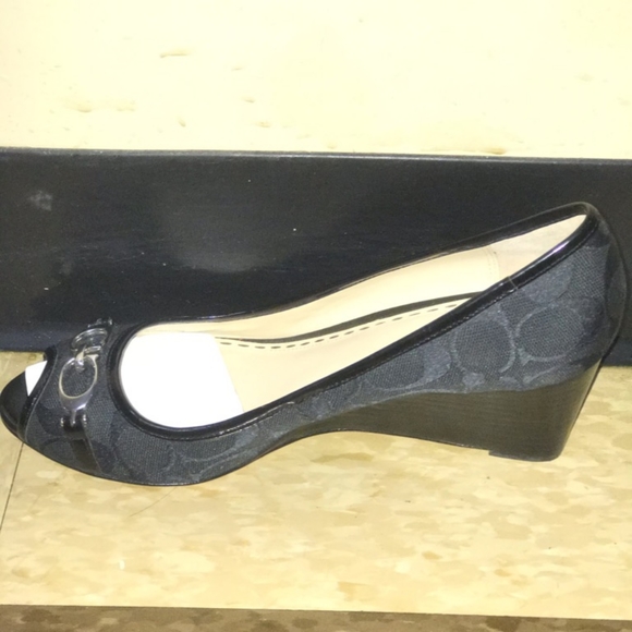 Black Coach Wedges - Picture 1 of 3